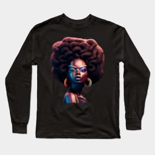 African Lady Long Sleeve T-Shirt